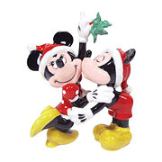 Mickey and Minnie Mouse Mistletoe Salt and Pepper Shakers